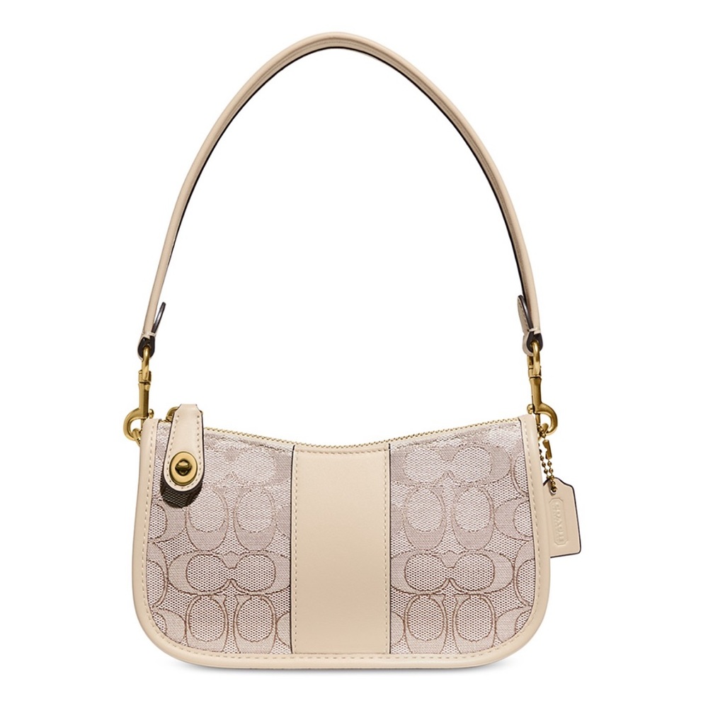 Coach swinger jacquard shoulder bag